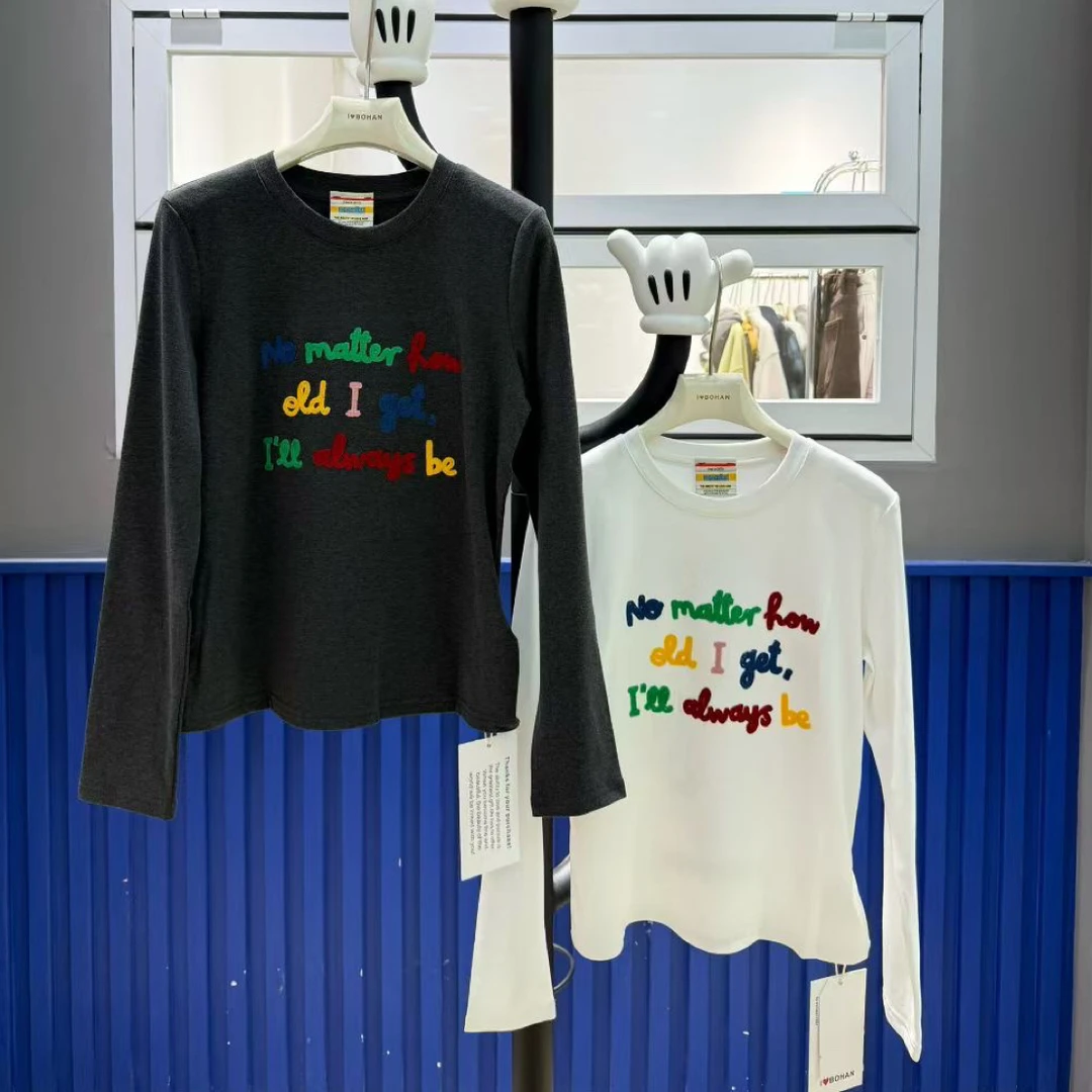 5823#深圳BOH AN秀秀家2025冬季新品太阳花打底衫