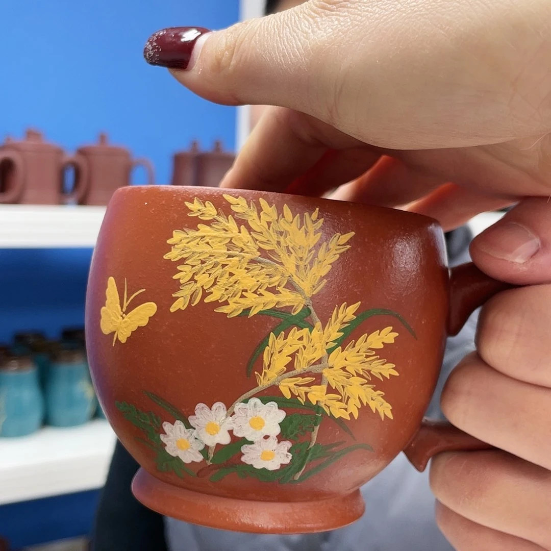 紫砂茶杯原矿紫砂