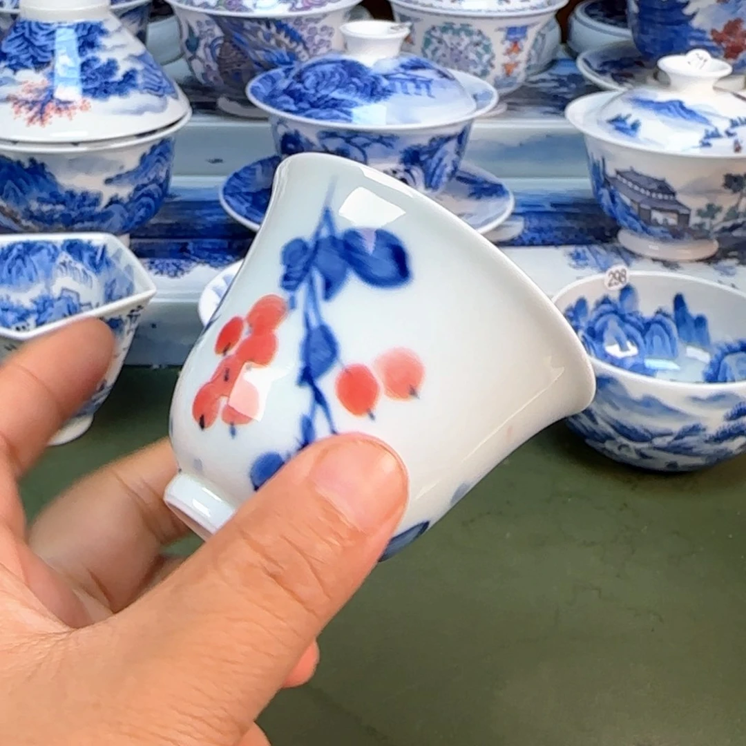 景德镇纯手绘茶具圆圆259