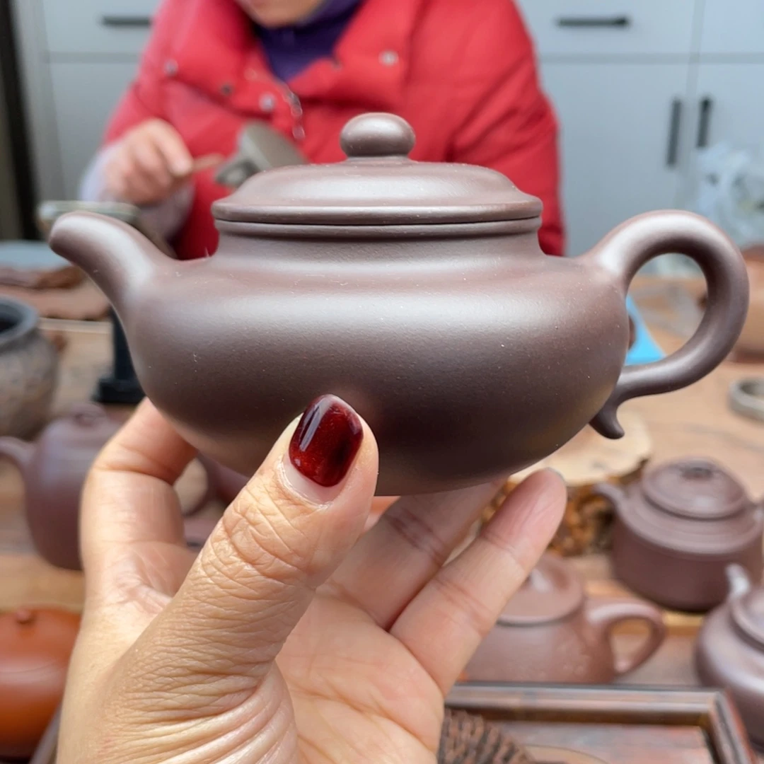 紫砂茶壶老紫泥仿古
