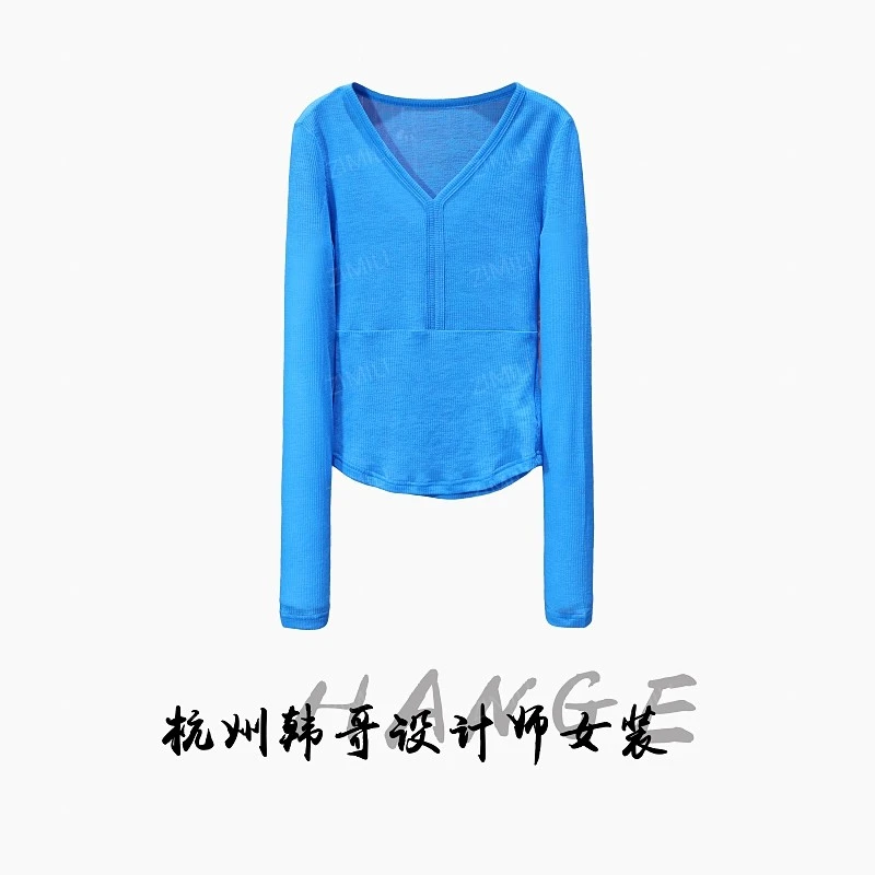 【韩哥欧货女装】冬季定制热感螺纹《清澈》高弹显瘦打底上衣8005-A6