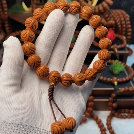 吊坠桃核14柳叶手持