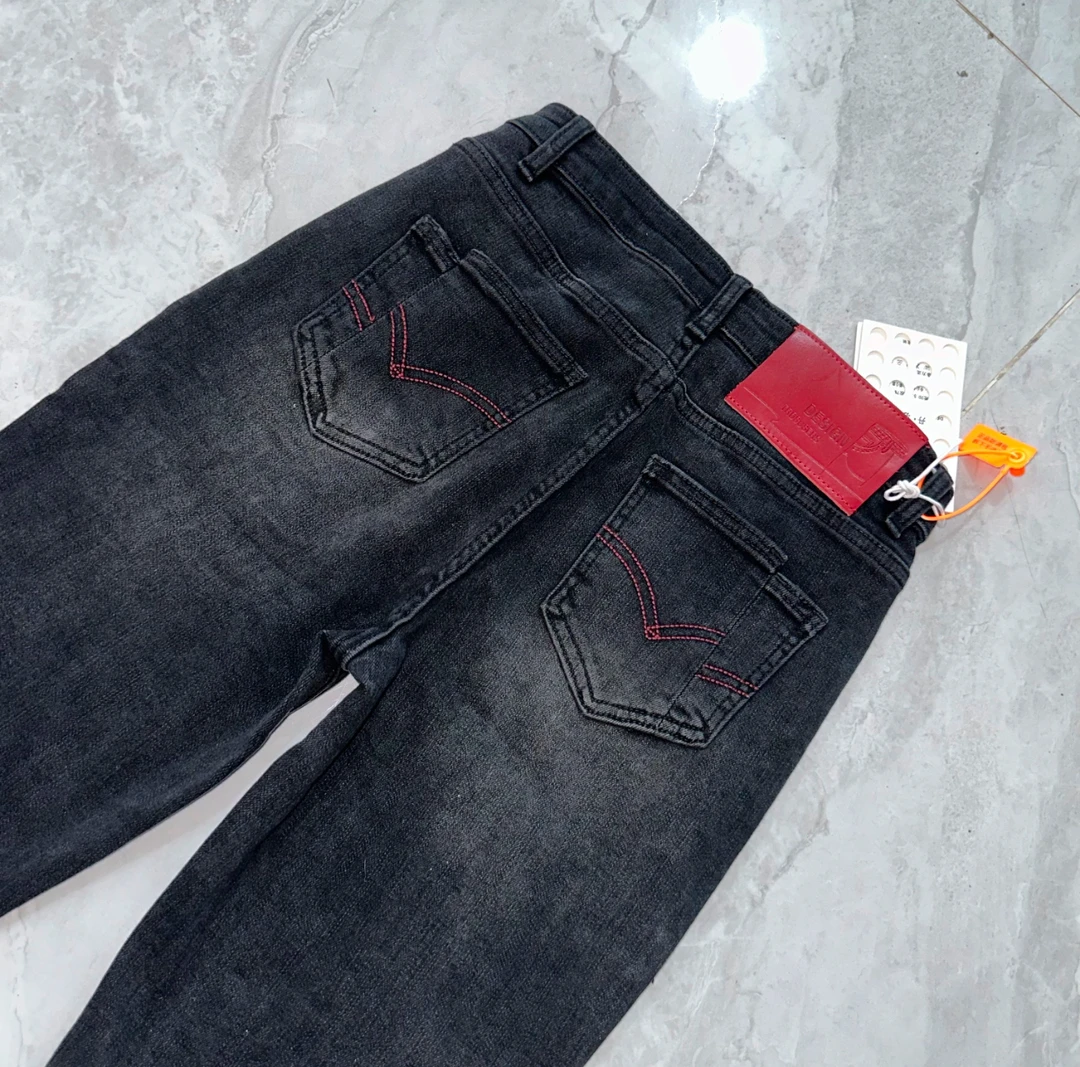 21527-99新款口袋小标牛仔裤