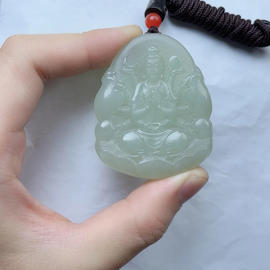 和田玉挂件。k k未镶嵌.****菜