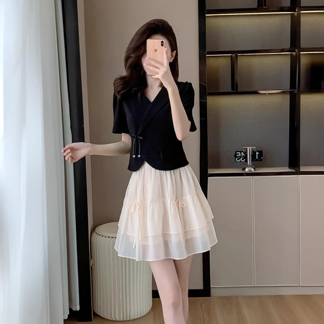 小香风西装上衣半身裙女士两件套夏季2025年新款法式气质时尚套装
