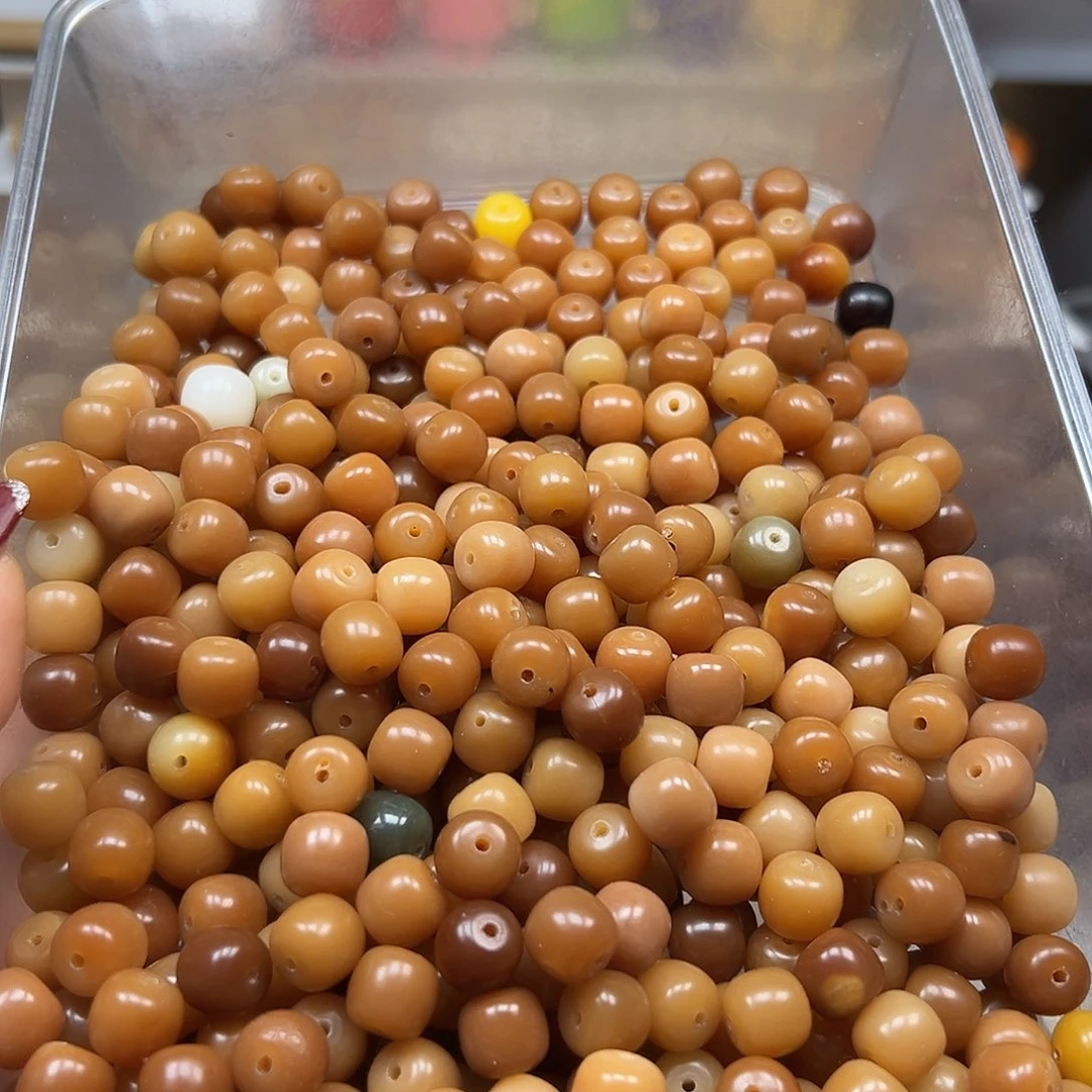 手串菩提根/象牙果微瑕11鸡黄桶600颗