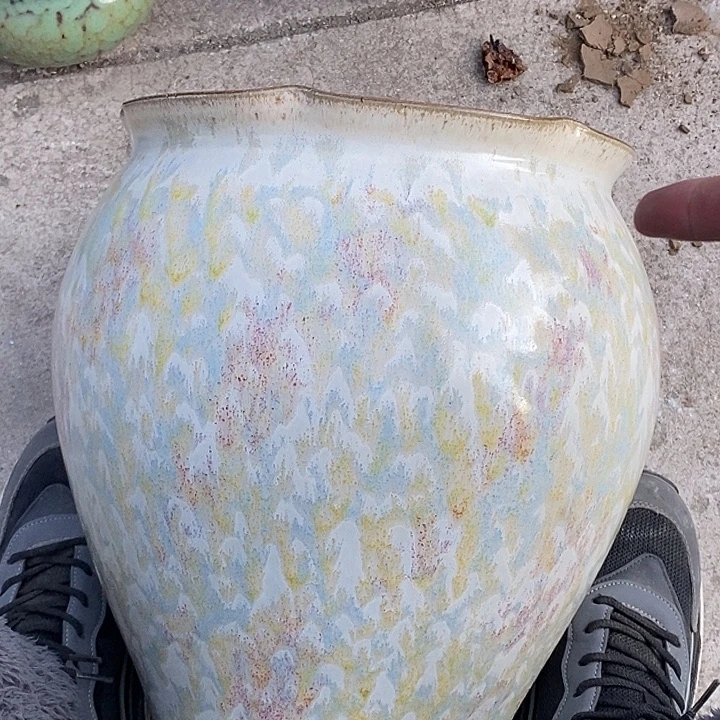 紫砂花盆瑕疵25.33花盆
