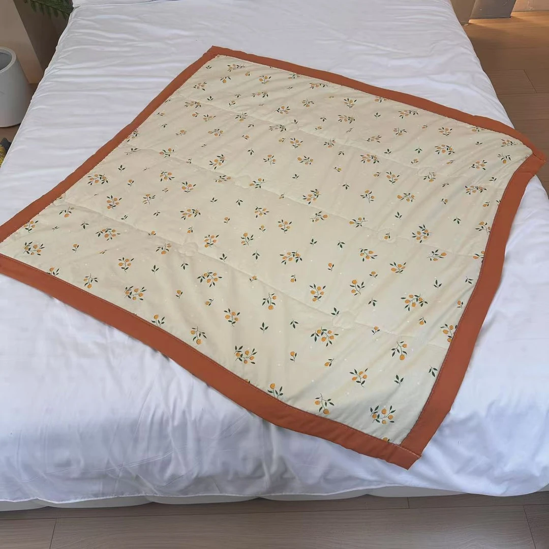 【春秋被-金桔-白-儿-110】110*110cm高端恒温保暖被