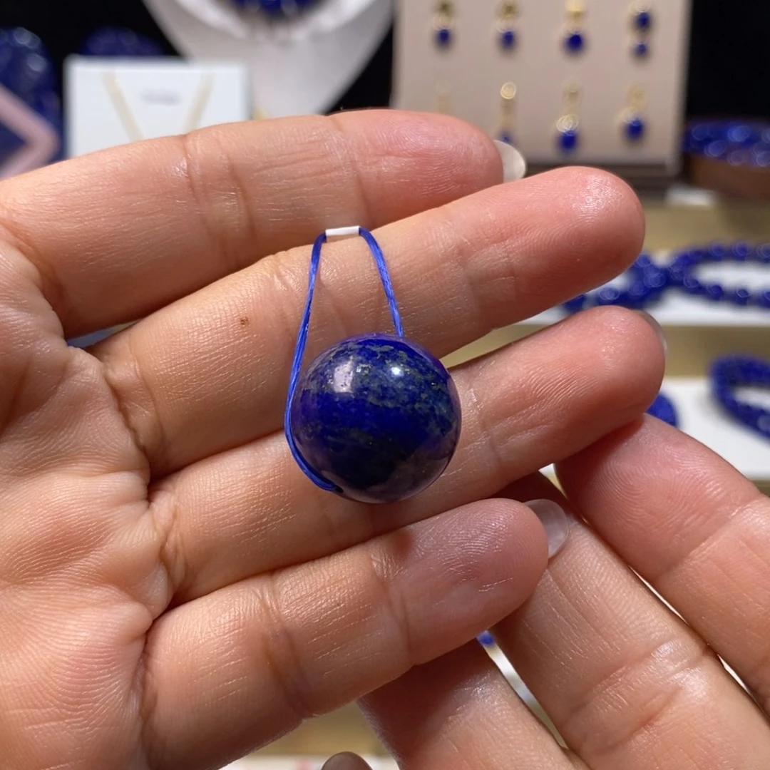 青金石未镶嵌青金石18mm圆珠1颗