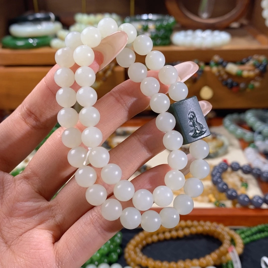 和田玉未镶嵌手链