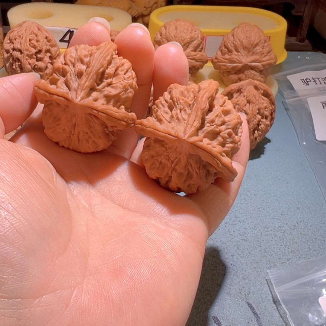 文玩核桃把件玉玺丁对41