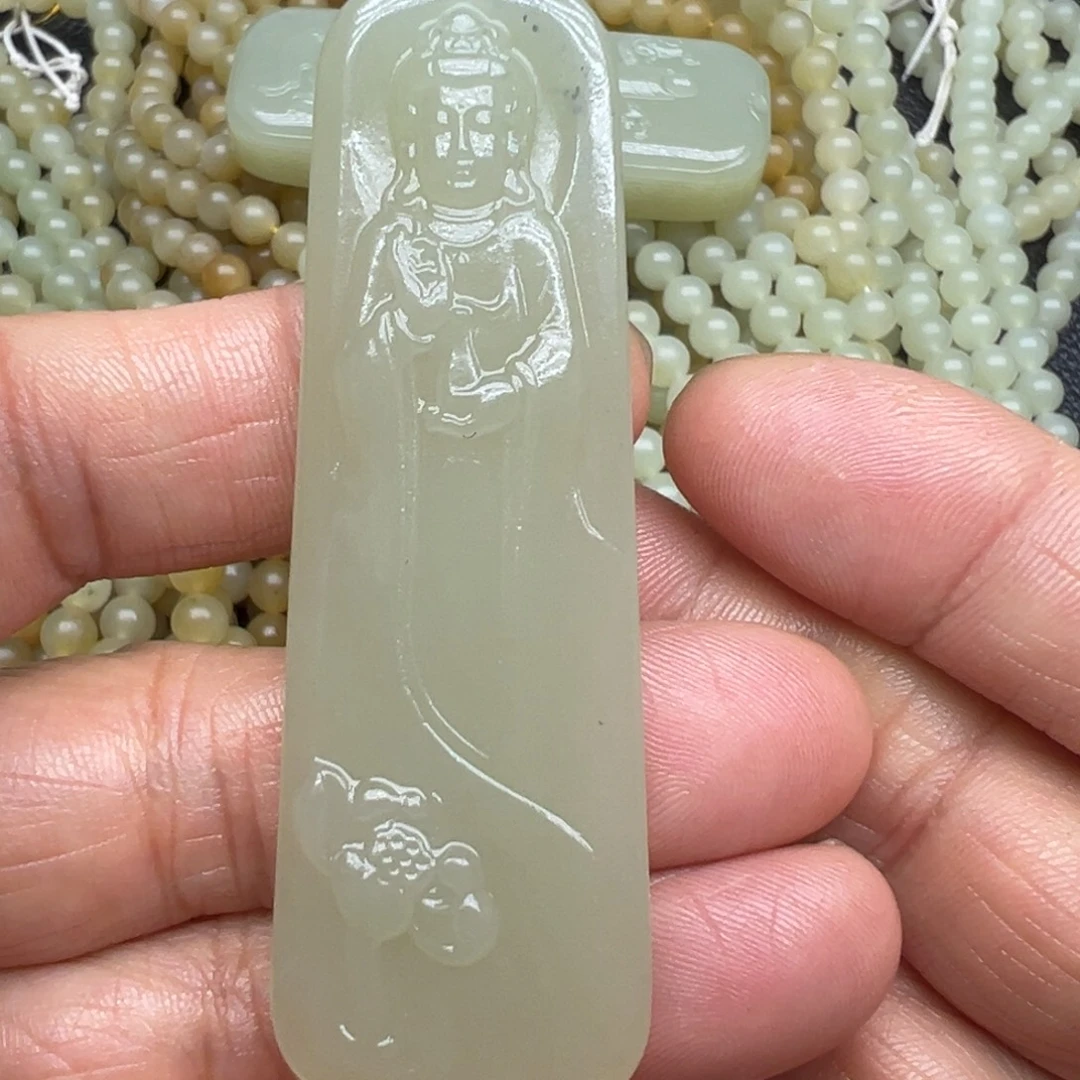 和田玉（糖玉）未镶嵌吊坠(不含链)