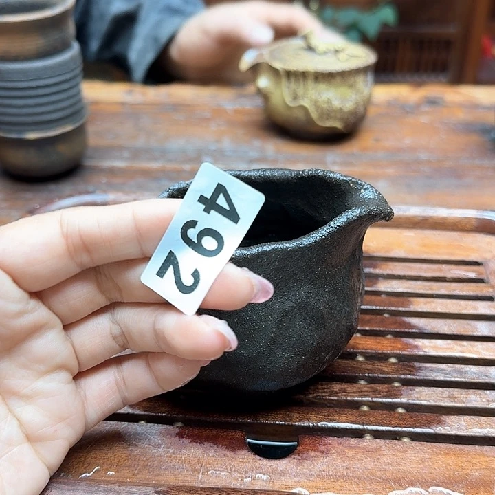 纯手工制作粗陶茶具