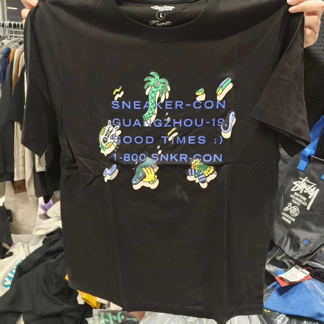 guang州 黑色潮流短袖 不挑款