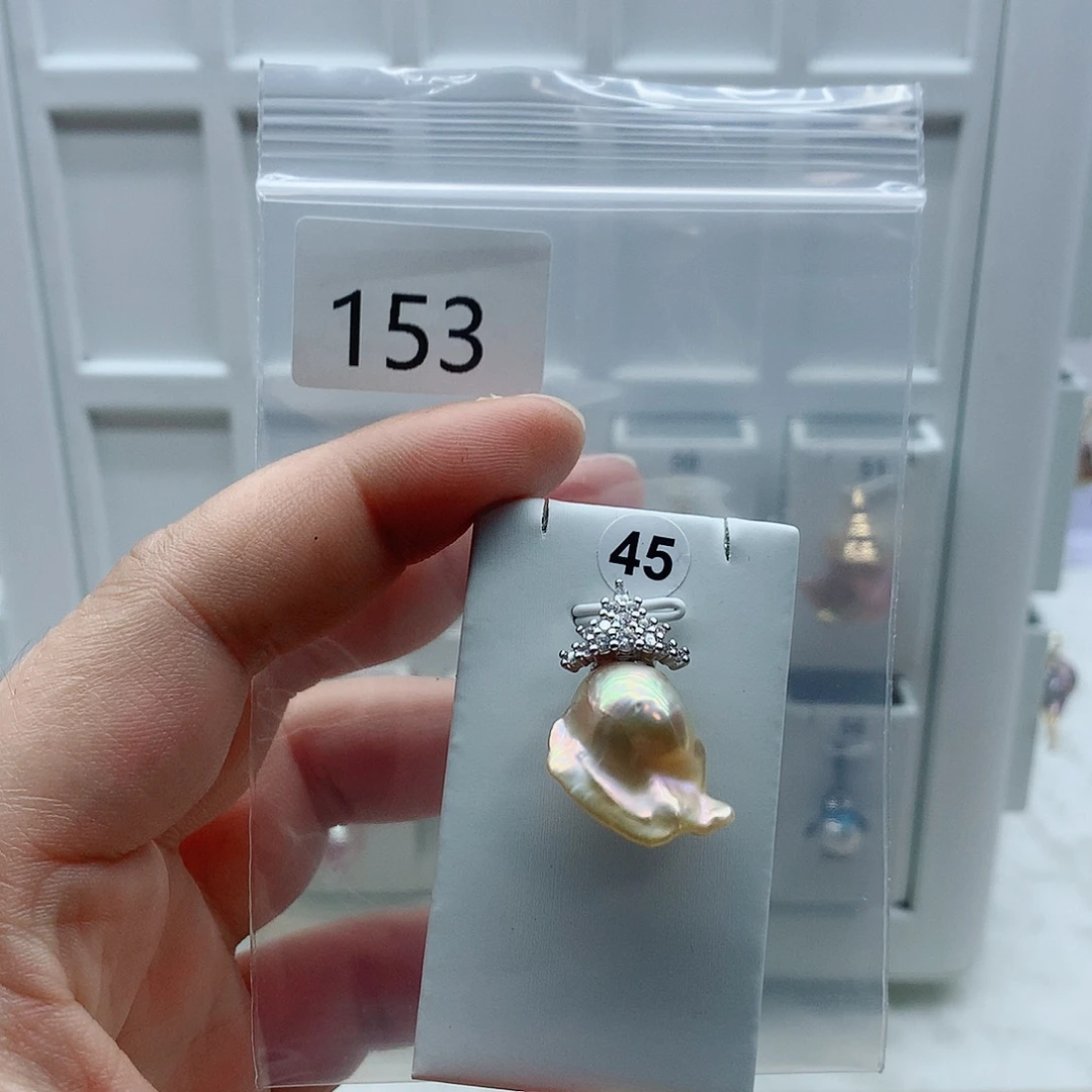 淡水珍珠吊坠(不含链)合金