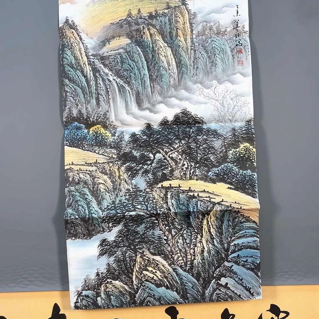 国画764 花鸟和蝴蝶在空中