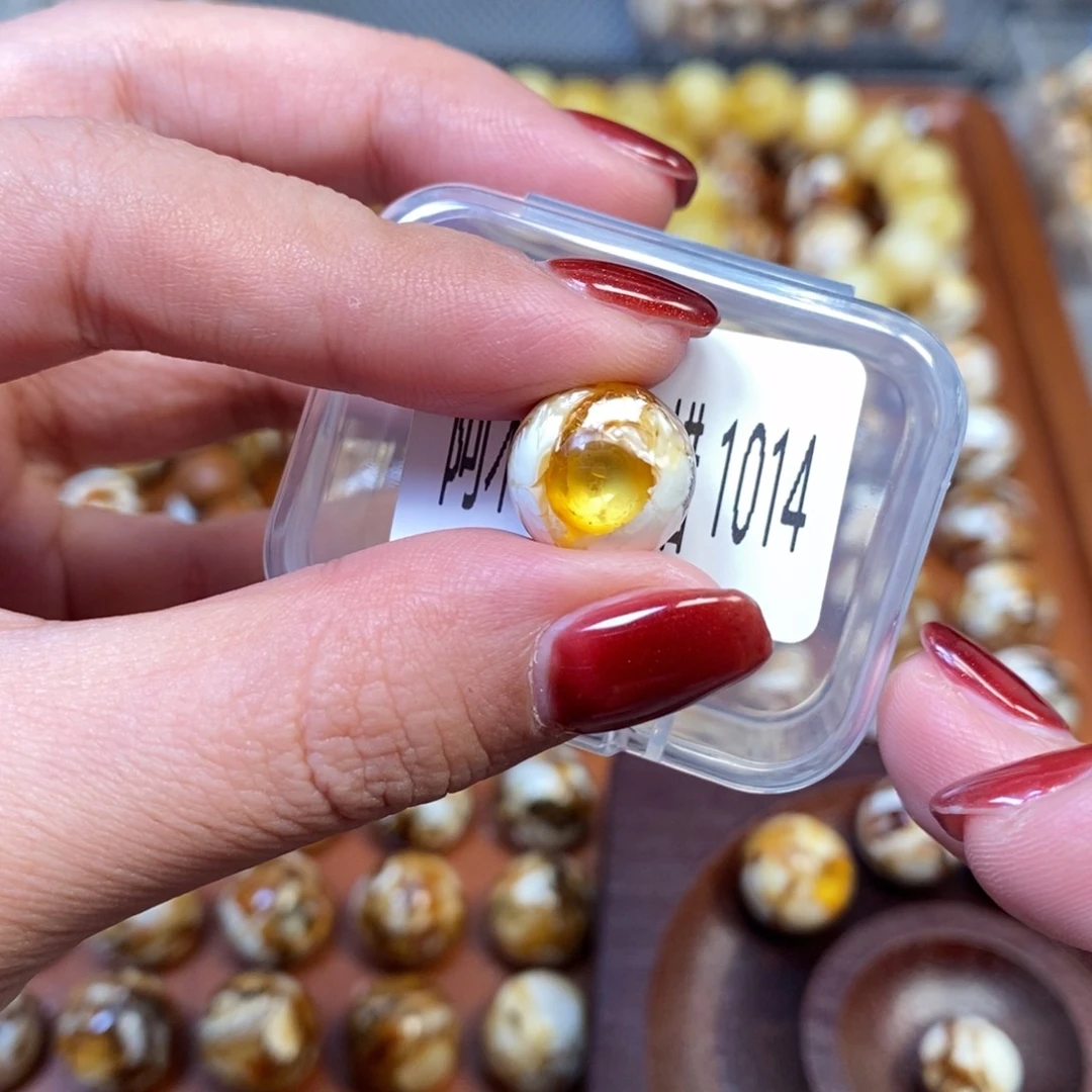 猴头核桃把件沁色圆珠老型1014