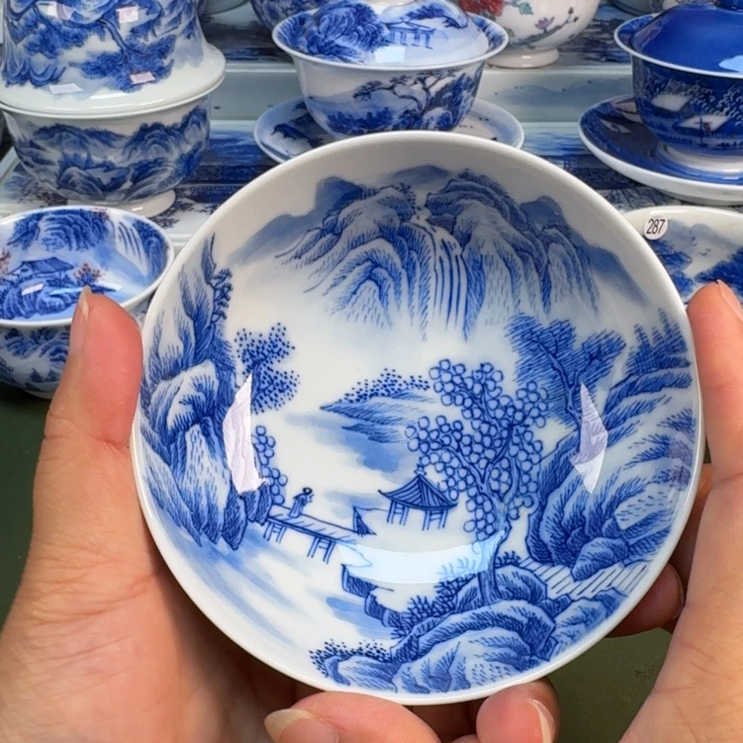 景德镇春手绘茶具圆圆269