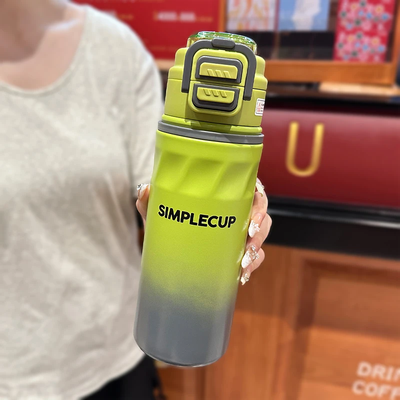 男孩专用水杯316不锈钢保温杯学生大容量运动杯子外出携带随身杯