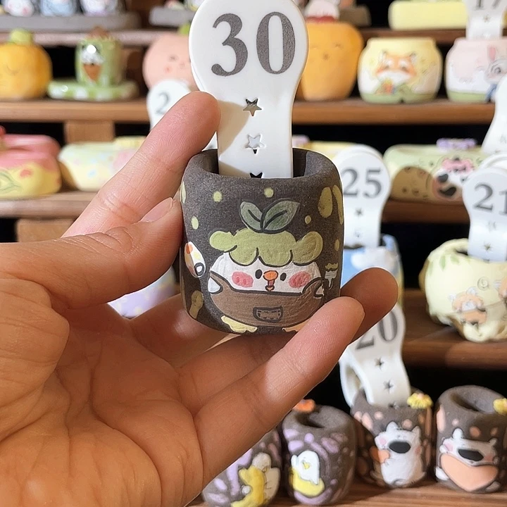 30…..手工手绘花盆