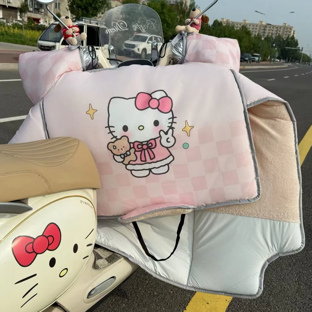 电动车挡风被冬季电瓶加绒加厚防水防寒电瓶车保暖防风新款加厚款