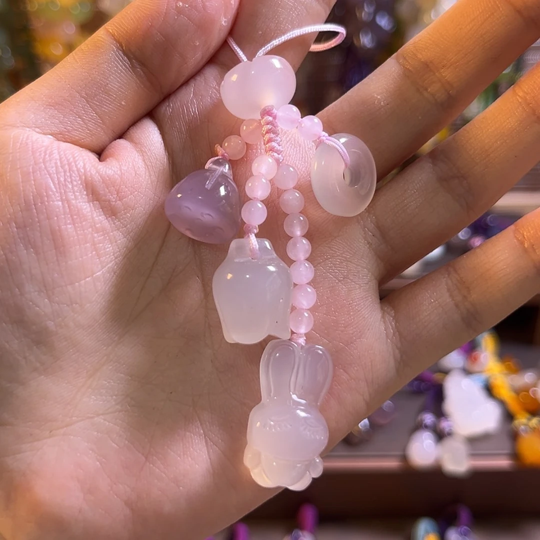 【闪购商品】未镶嵌车挂玛瑙/玉髓手机链