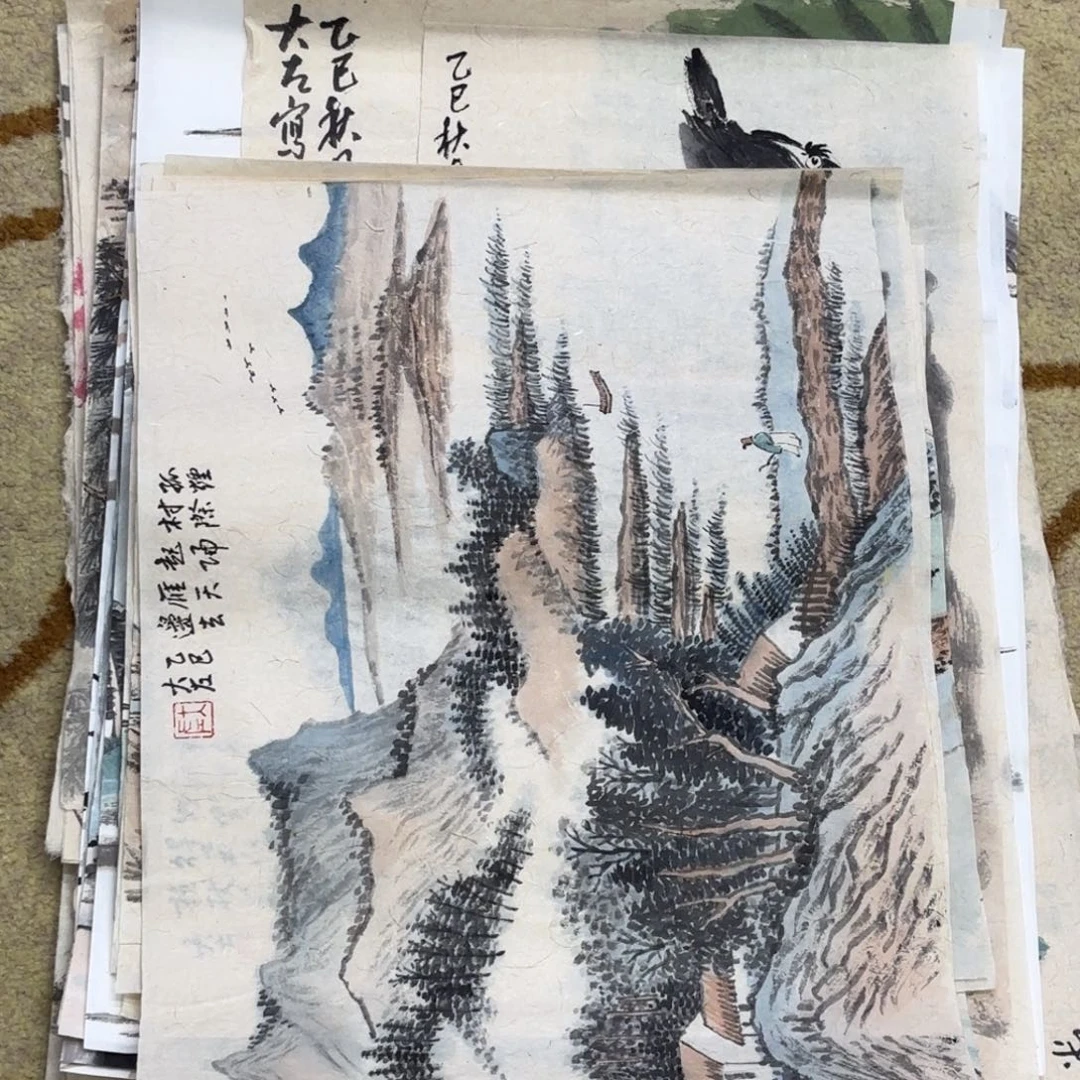 国画大左老师作品刘