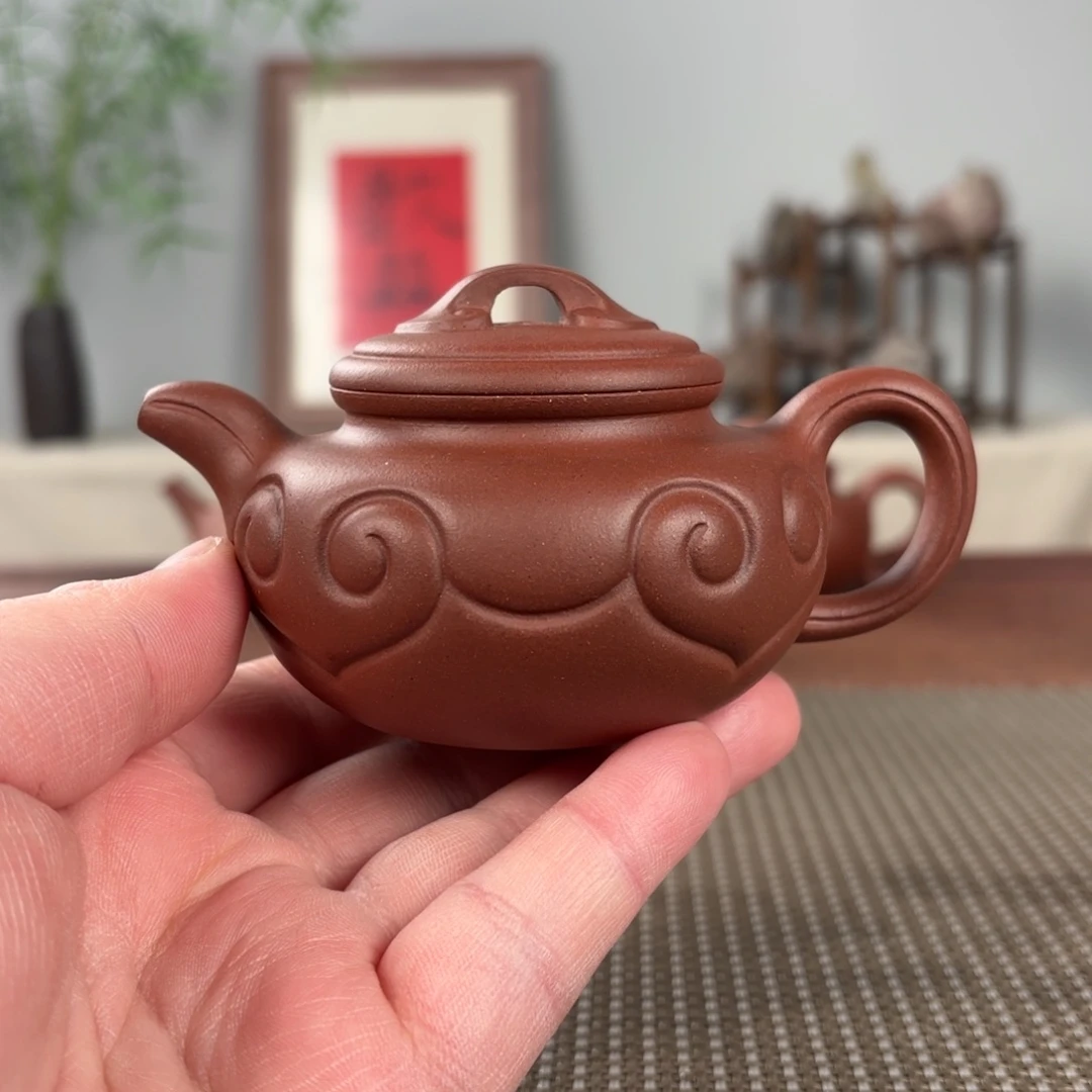 紫砂茶壶黄龙山原矿紫砂壶150