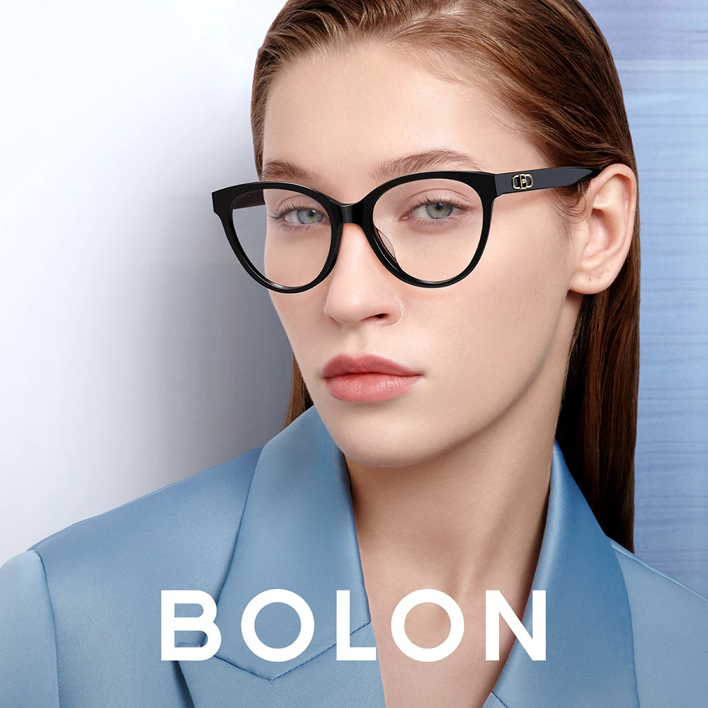 BOLON暴龙眼镜板材光学镜架女款时尚猫眼复古镜框 BJ3162