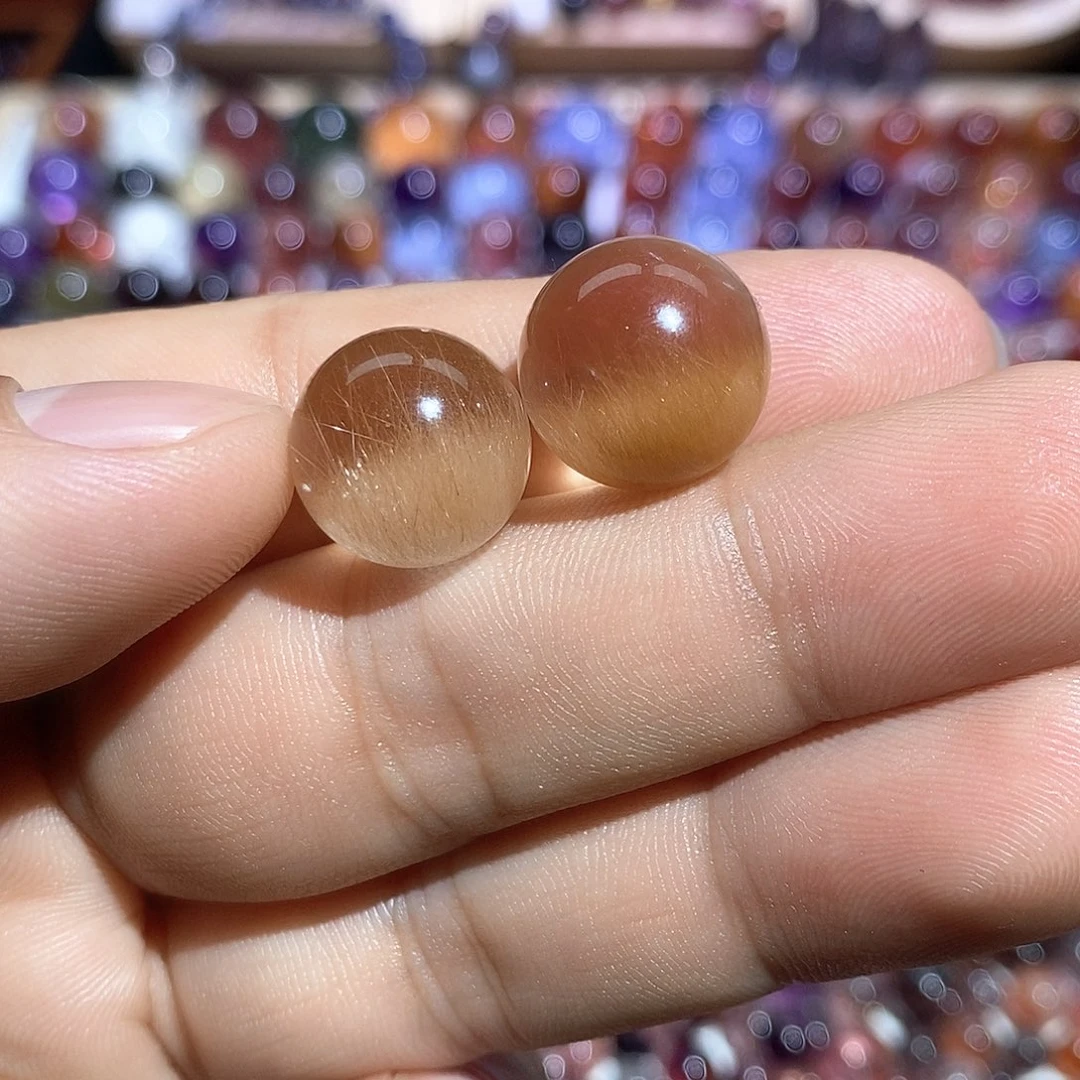 水晶兔毛单珠，打孔不退换未镶嵌踏****