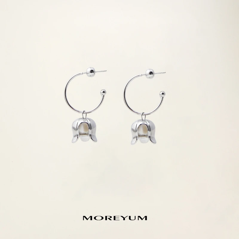 muyang/慕阳 铜合金无非金属耳饰 气质时尚百搭简约个性花予耳钉