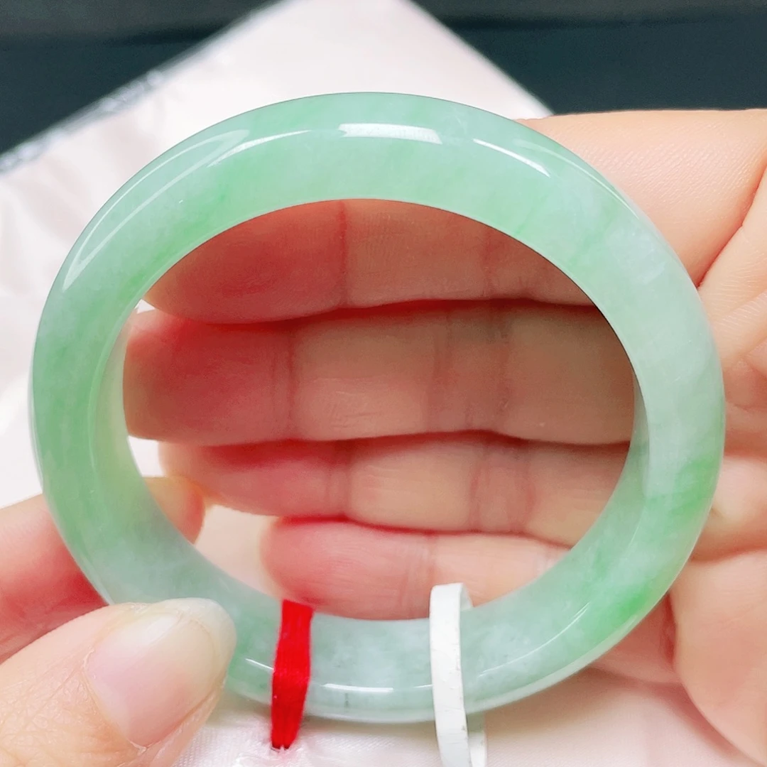 未镶嵌手镯翡翠正圈53。 023