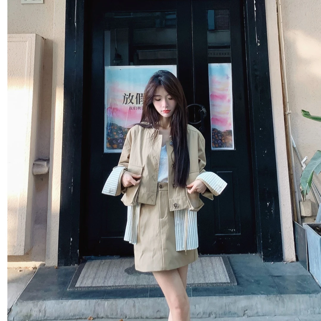 【风起伦敦套装】品质女装洋气出行时尚休闲财阀千金小众老钱风
