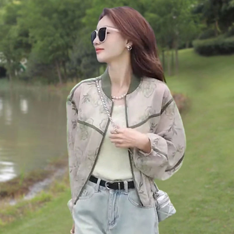 新中式透气薄款外套2025夏季新款户外短款防晒衣宽松小个子防嗮衫