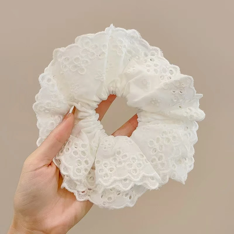 【发圈直播拆】中号各种精美发圈可爱简约学生耐用网纱