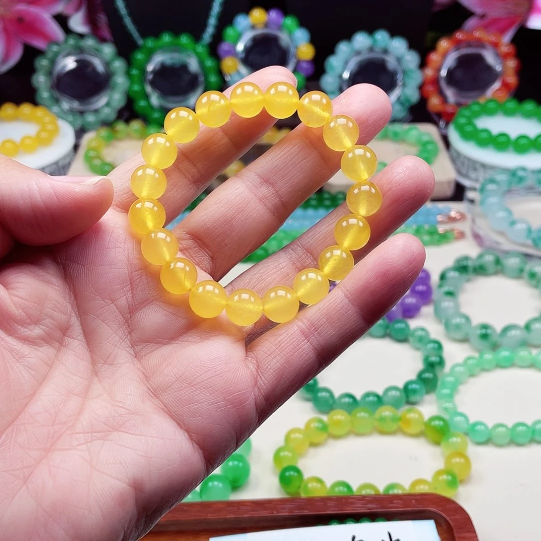 翡翠未镶嵌颈饰卡10翡翠珠链男女款12