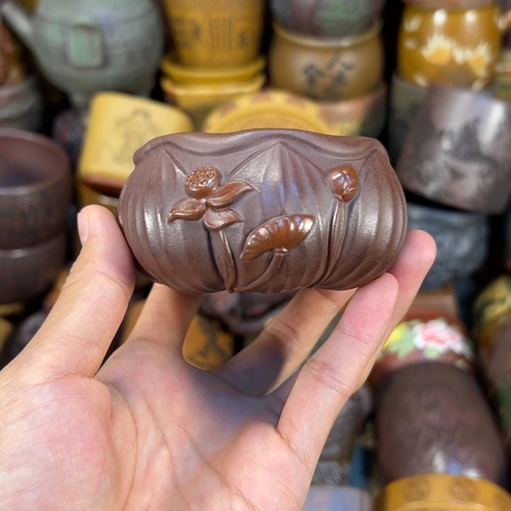 茶杯紫砂宜兴紫砂杯子