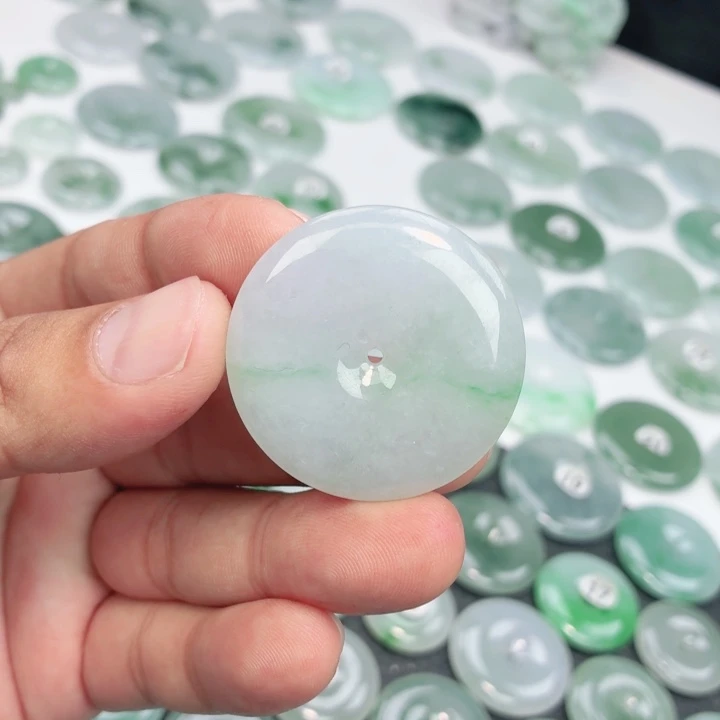 翡翠未镶嵌颈饰缅甸天然A货翡翠37.6-6.8