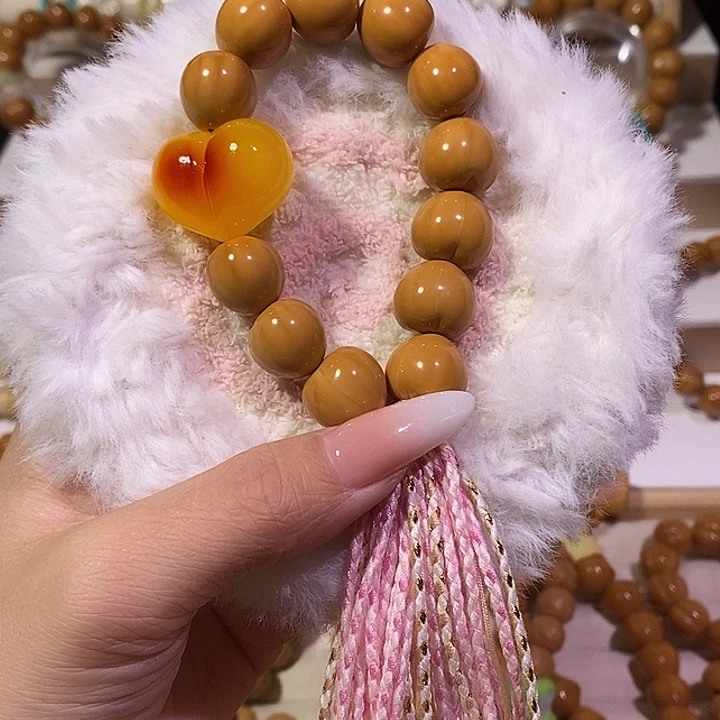 猴头核桃手串屁桃光面全品