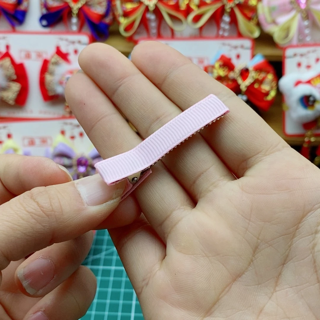 5厘米半包双叉夹 粉色100个