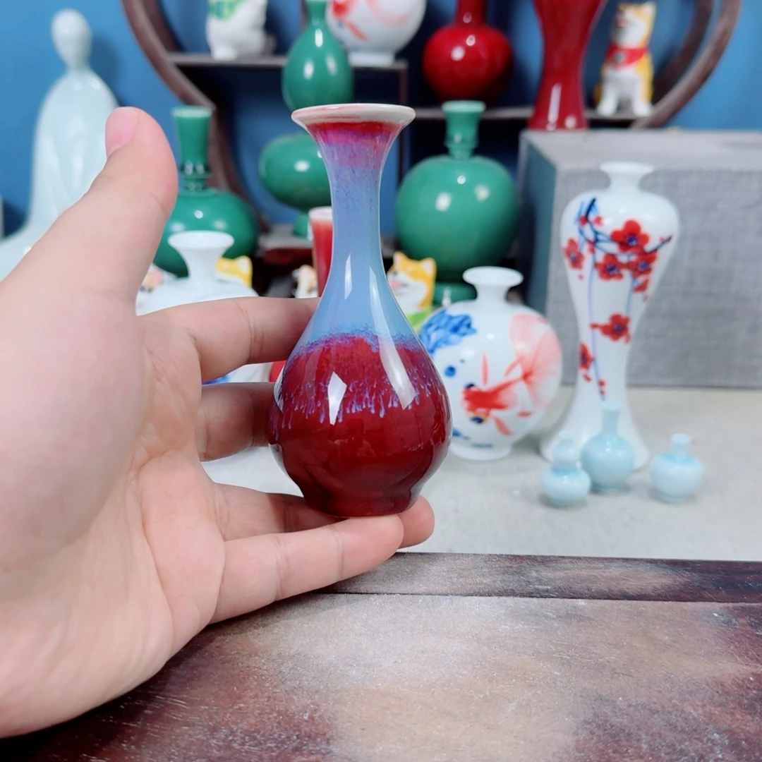 陶瓷手工小花器摆件