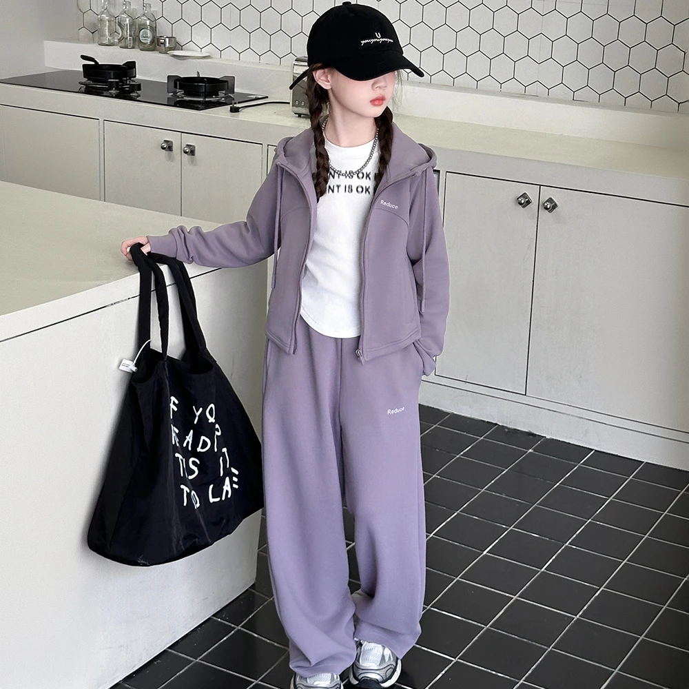 女童春秋款套装2025新款儿童中大童女孩洋气潮流休闲时尚两件套潮