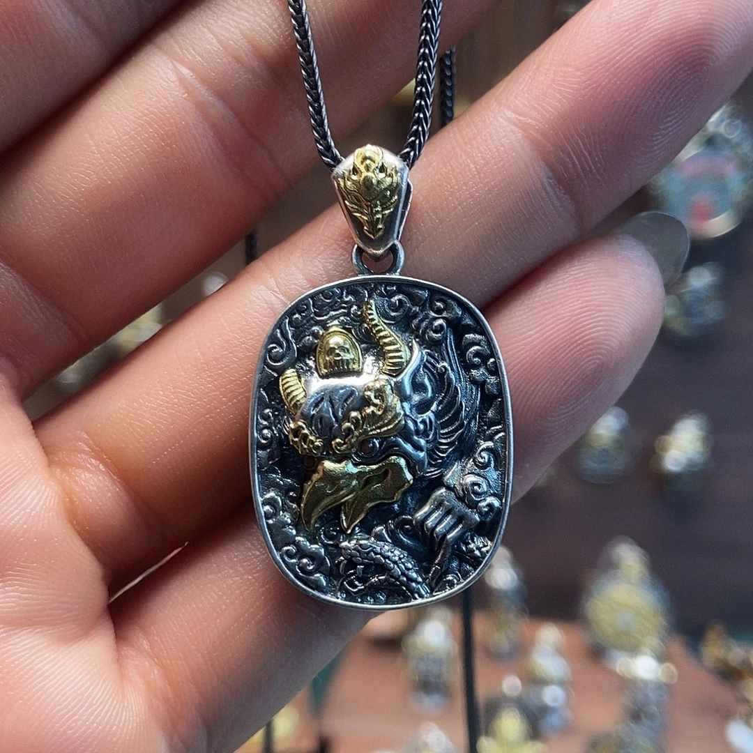 纯银大鹏金翅鸟纯银吊坠