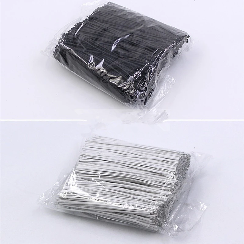 塑料绑带电线扎线数据线捆扎带扎线带扎丝铁芯捆绑