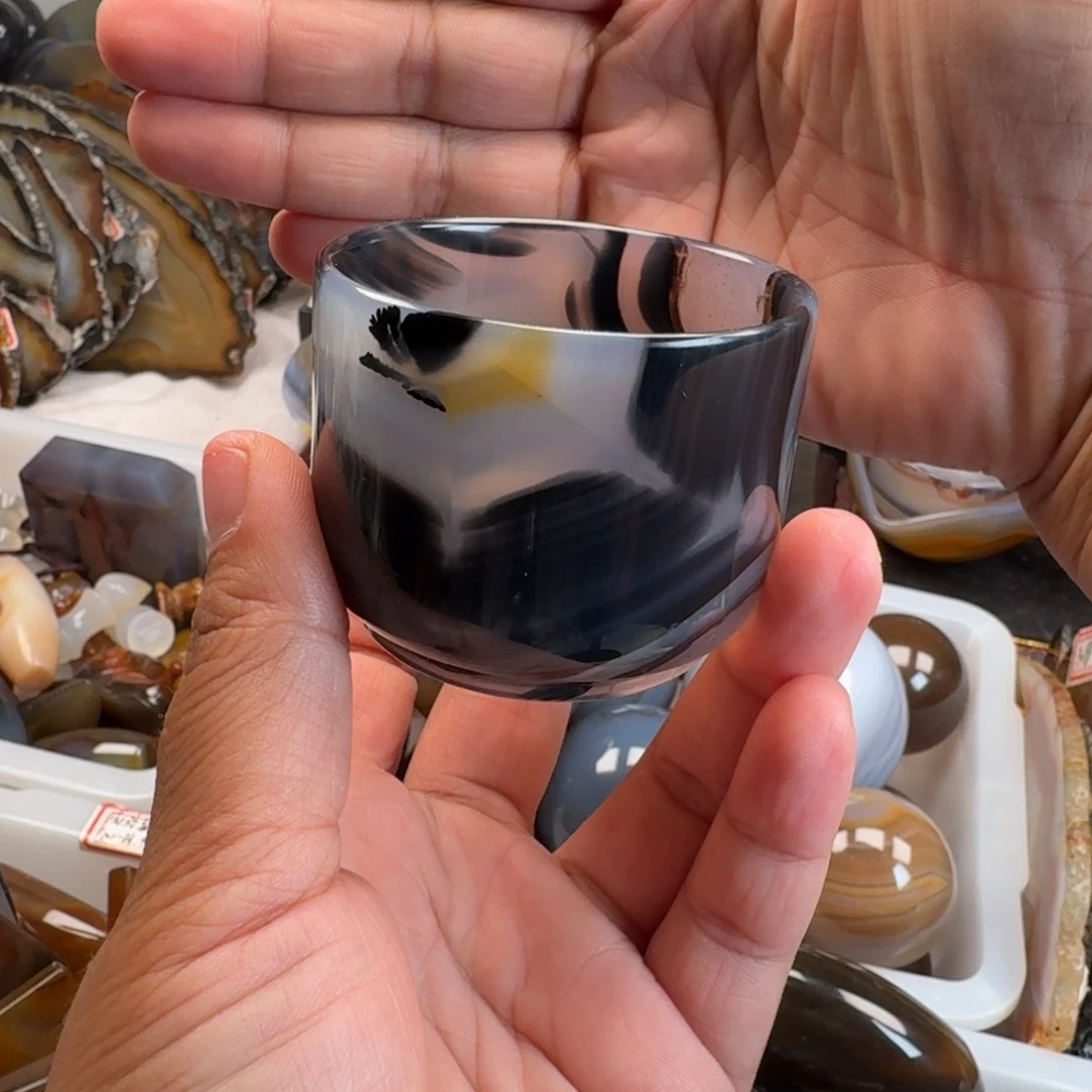 《***》未镶嵌茶杯玛瑙/玉髓