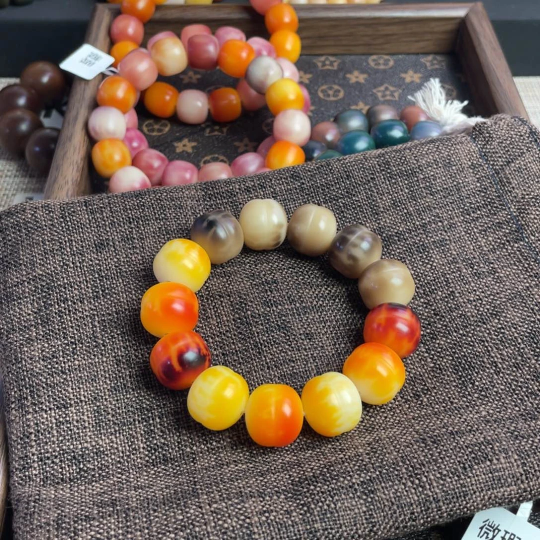 菩提根/象牙果吊坠17，干磨