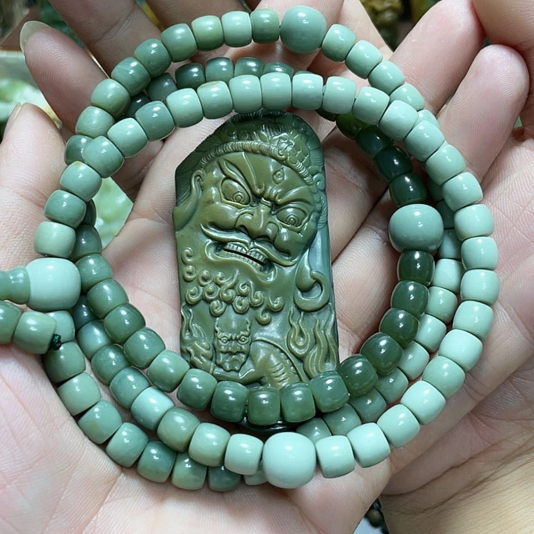 【闪购商品】未镶嵌岫岩河磨玉（透闪石质玉）挂件?***?