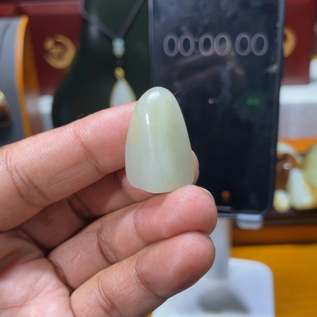 和田玉（白玉）挂件未镶嵌幸****3