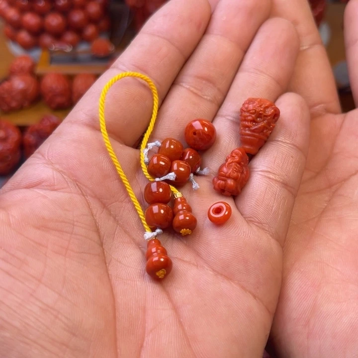 H***生南红玛瑙未镶嵌川料精工套装