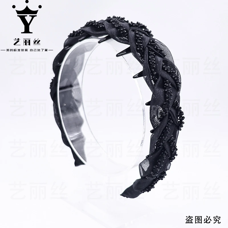 艺丽丝 东方之珠 遮白发款 简约大气 [星尚] 法式珠珠发箍 YL951